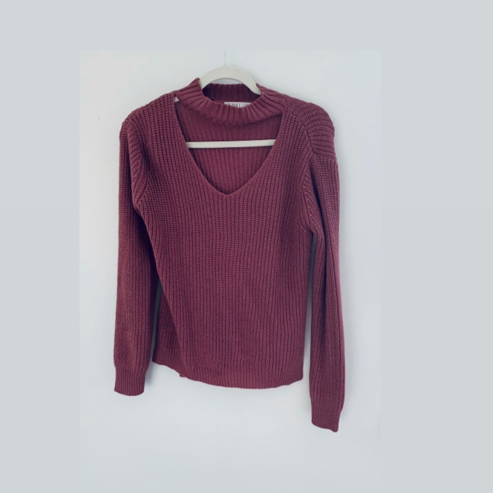 Planet Gold choker sweater